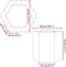 vidaXL - Plantenbak - zeshoek - 46x40x45 - cm - staal - antracietkleurig