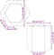 vidaXL - Plantenbak - zeshoek - 46x40x45 - cm - staal - wit