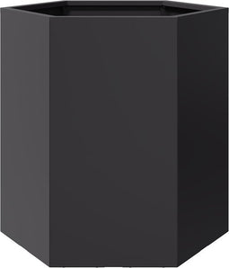 vidaXL - Plantenbak - zeshoek - 46x40x45 - cm - staal - zwart