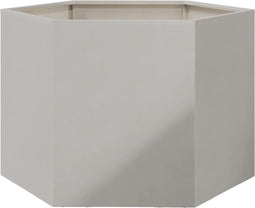 vidaXL - Plantenbak - zeshoek - 69x60x45 - cm - roestvrijstaal