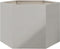 vidaXL - Plantenbak - zeshoek - 69x60x45 - cm - roestvrijstaal