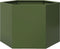 vidaXL - Plantenbak - zeshoek - 69x60x45 - cm - staal - olijfgroen