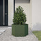 vidaXL - Plantenbak - zeshoek - 69x60x45 - cm - staal - olijfgroen