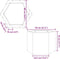 vidaXL - Plantenbak - zeshoek - 69x60x45 - cm - staal - olijfgroen