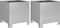 vidaXL - Plantenbakken - 2 - st - 30x30x30 - cm - gegalvaniseerd - staal