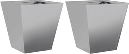 vidaXL - Plantenbakken - 2 - st - 30x30x30 - cm - gegalvaniseerd - staal