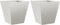 vidaXL - Plantenbakken - 2 - st - 30x30x30 - cm - roestvrij - staal
