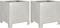 vidaXL - Plantenbakken - 2 - st - 30x30x30 - cm - roestvrij - staal
