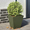 vidaXL - Plantenbakken - 2 - st - 30x30x30 - cm - staal - olijfgroen