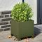 vidaXL - Plantenbakken - 2 - st - 30x30x30 - cm - staal - olijfgroen