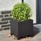 vidaXL - Plantenbakken - 2 - st - 30x30x30 - cm - staal - zwart