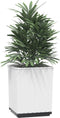 vidaXL - Plantenbakken - 2 - st - 30x30x37 - cm - polypropeen - wit