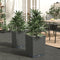 vidaXL - Plantenbakken - 2 - st - 30x30x37 - cm - polypropeen - zwart