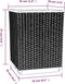 vidaXL - Plantenbakken - 2 - st - 30x30x37 - cm - polypropeen - zwart