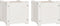 vidaXL - Plantenbakken - 2 - st - 31x31x31 - cm - massief - grenenhout - wit