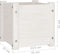 vidaXL - Plantenbakken - 2 - st - 31x31x31 - cm - massief - grenenhout - wit