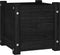 vidaXL - Plantenbakken - 2 - st - 31x31x31 - cm - massief - grenenhout - zwart