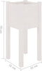 vidaXL - Plantenbakken - 2 - st - 31x31x70 - cm - massief - grenenhout - wit