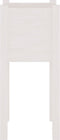 vidaXL - Plantenbakken - 2 - st - 31x31x70 - cm - massief - grenenhout - wit