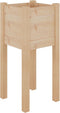 vidaXL - Plantenbakken - 2 - st - 31x31x70 - cm - massief - grenenhout
