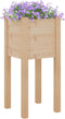 vidaXL - Plantenbakken - 2 - st - 31x31x70 - cm - massief - grenenhout