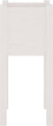 vidaXL - Plantenbakken - 2 - st - 31x31x70 - cm - massief - grenenhout - wit