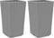 vidaXL - Plantenbakken - 2 - st - 32,5x32,5x57 - cm - polypropeen - lichtgrijs