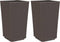 vidaXL - Plantenbakken - 2 - st - 32,5x32,5x57 - cm - polypropeen - bruin