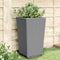 vidaXL - Plantenbakken - 2 - st - 32,5x32,5x57 - cm - polypropeen - lichtgrijs