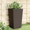 vidaXL - Plantenbakken - 2 - st - 32,5x32,5x57 - cm - polypropeen - bruin