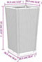 vidaXL - Plantenbakken - 2 - st - 32,5x32,5x57 - cm - polypropeen - zwart