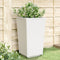 vidaXL - Plantenbakken - 2 - st - 32,5x32,5x57 - cm - polypropeen - wit