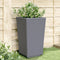 vidaXL - Plantenbakken - 2 - st - 32,5x32,5x57 - cm - polypropeen - grijs