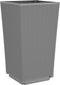 vidaXL - Plantenbakken - 2 - st - 32,5x32,5x57 - cm - polypropeen - lichtgrijs