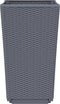 vidaXL - Plantenbakken - 2 - st - 32,5x32,5x57 - cm - polypropeen - grijs