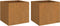 vidaXL - Plantenbakken - 2 - st - 32x30x29 - cm - cortenstaal