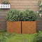 vidaXL - Plantenbakken - 2 - st - 32x30x29 - cm - cortenstaal
