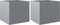 vidaXL - Plantenbakken - 2 - st - 32x30x29 - cm - gegalvaniseerd - staal - zilverkleur