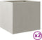 vidaXL - Plantenbakken - 2 - st - 32x30x29 - cm - roestvrij - staal - zilverkleurig
