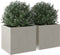 vidaXL - Plantenbakken - 2 - st - 32x30x29 - cm - roestvrij - staal - zilverkleurig