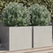vidaXL - Plantenbakken - 2 - st - 32x30x29 - cm - roestvrij - staal - zilverkleurig