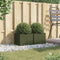 vidaXL - Plantenbakken - 2 - st - 32x30x29 - cm - staal - olijfgroen