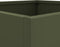 vidaXL - Plantenbakken - 2 - st - 32x30x29 - cm - staal - olijfgroen