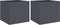 vidaXL - Plantenbakken - 2 - st - 32x30x29 - cm - staal - antracietkleurig
