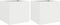 vidaXL - Plantenbakken - 2 - st - 32x30x29 - cm - staal - wit