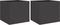 vidaXL - Plantenbakken - 2 - st - 32x30x29 - cm - staal - zwart