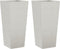 vidaXL - Plantenbakken - 2 - st - 35x35x75 - cm - roestvrij - staal