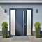 vidaXL - Plantenbakken - 2 - st - 35x35x75 - cm - staal - olijfgroen