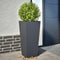 vidaXL - Plantenbakken - 2 - st - 35x35x75 - cm - staal - antracietkleurig
