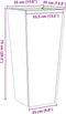 vidaXL - Plantenbakken - 2 - st - 35x35x75 - cm - staal - antracietkleurig